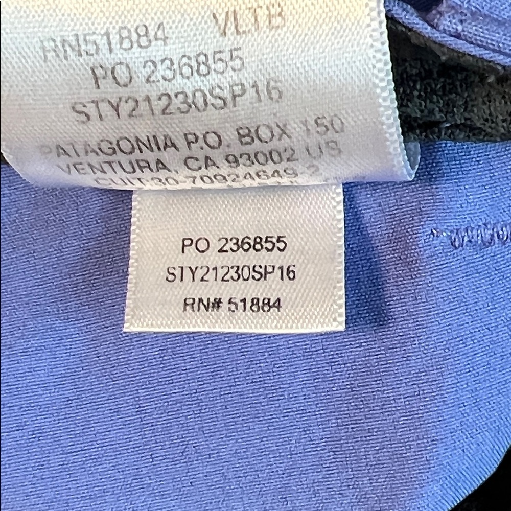 Patagonia Women's Happy Hike Periwinkle Blue Shorts Size 14 - Picture 5 of 12
